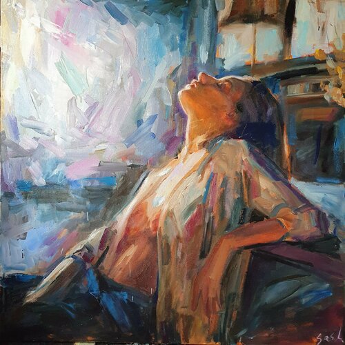 Milk van Liubou Sas, Schilderij te koop op Singulart