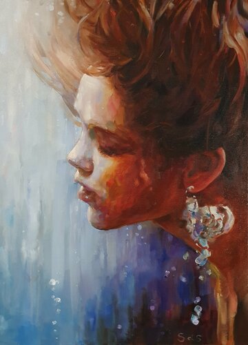 Full immersion di Liubou Sas, Pittura in vendita su Singulart