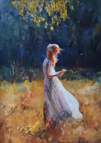 Letting go di Liubou Sas, Pittura in vendita su Singulart