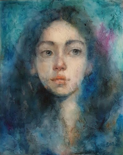 Little Angel by Liubou Sas, 회화 for Sale on Singulart