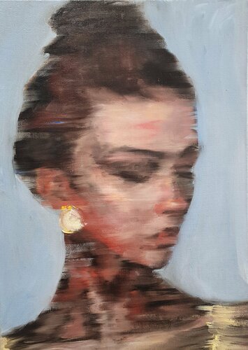 Gold suits me van Liubou Sas, Schilderij te koop op Singulart