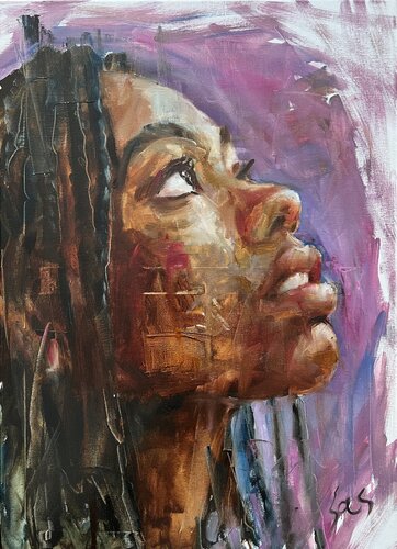 Can you hear me di Liubou Sas, Pittura in vendita su Singulart