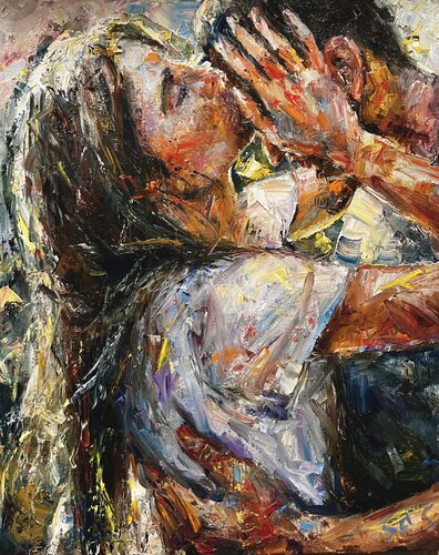 Sunny kiss von Liubou Sas, Malerei kaufen auf Singulart