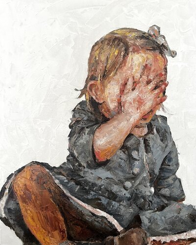 Something about childhood 4 von Liubou Sas, Malerei kaufen auf Singulart