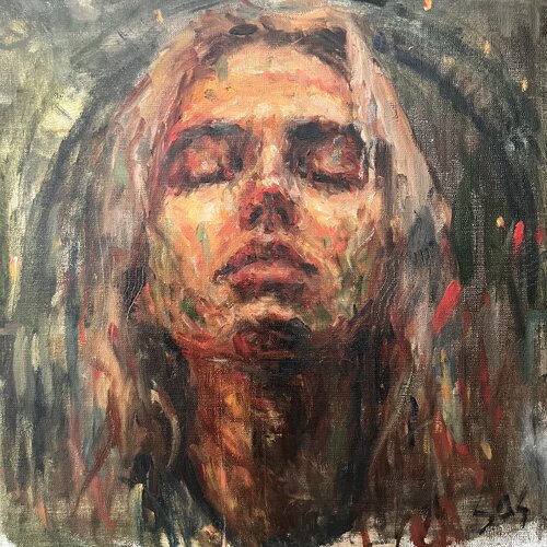 Listen to the silence by Liubou Sas, 회화 for Sale on Singulart