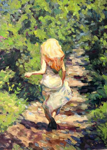 Summer bliss di Liubou Sas, Pittura in vendita su Singulart