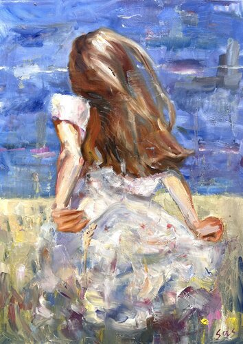 Run away di Liubou Sas, Pittura in vendita su Singulart