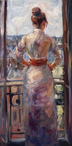 In a past life di Liubou Sas, Pittura in vendita su Singulart