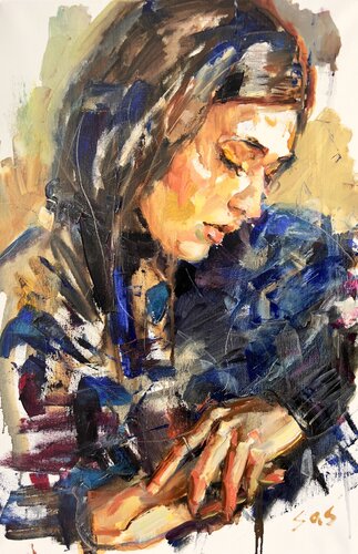 take care of youself di Liubou Sas, Pittura in vendita su Singulart