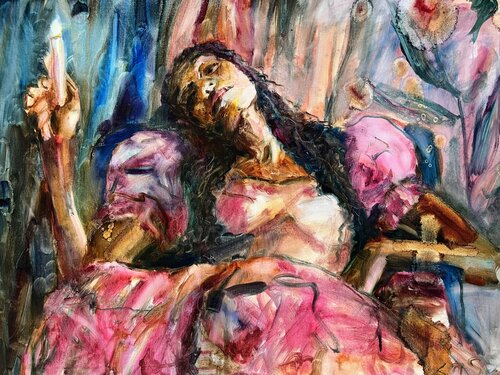 miracle comes suddenly van Liubou Sas, Schilderij te koop op Singulart