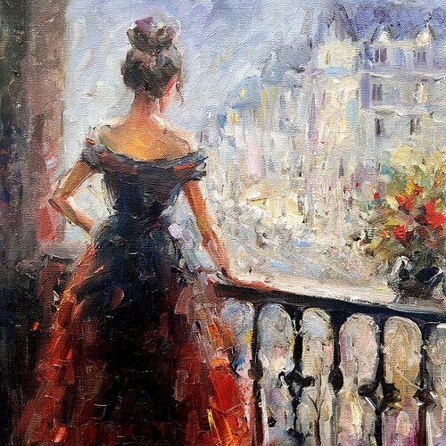 Remembering Montmartre by Liubou Sas, Painting for Sale on Singulart