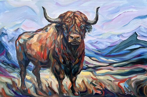 Bull di Liubou Sas, Pittura in vendita su Singulart