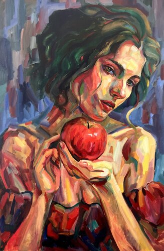 Red apple von Liubou Sas, Malerei kaufen auf Singulart