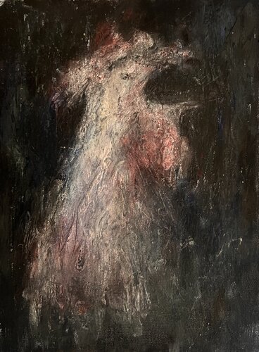 Rooster portrait de Liubou Sas, Pintura a la venta en Singulart