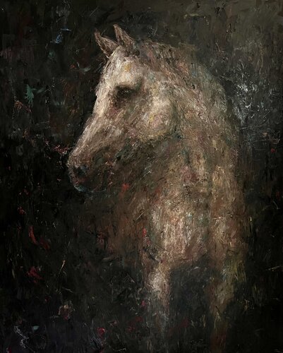 White horse 4 von Liubou Sas, Malerei kaufen auf Singulart
