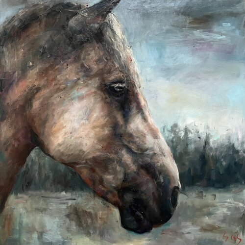 Horse head de Liubou Sas, Pintura a la venta en Singulart