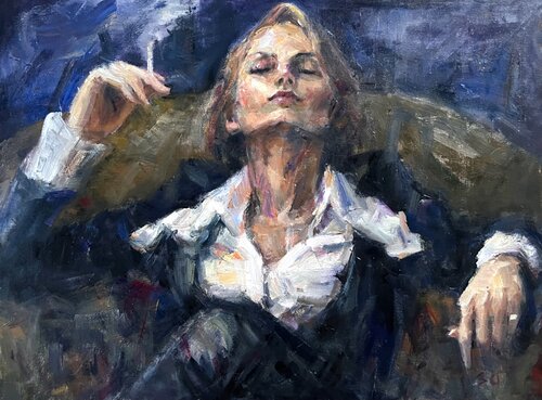 businesswoman 2 by Liubou Sas, Painting for Sale on Singulart