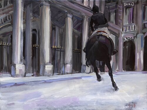 Rider by Liubou Sas, 회화 for Sale on Singulart