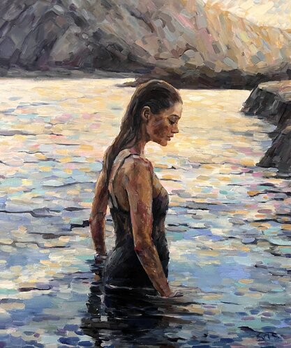 Nimph of the Faiding sun 2 de Liubou Sas, Pintura a la venta en Singulart