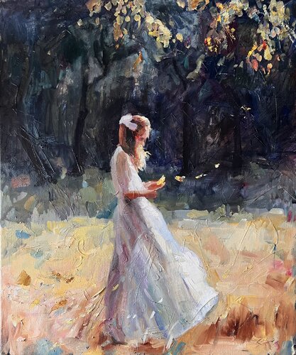 Letting go 2 di Liubou Sas, Pittura in vendita su Singulart