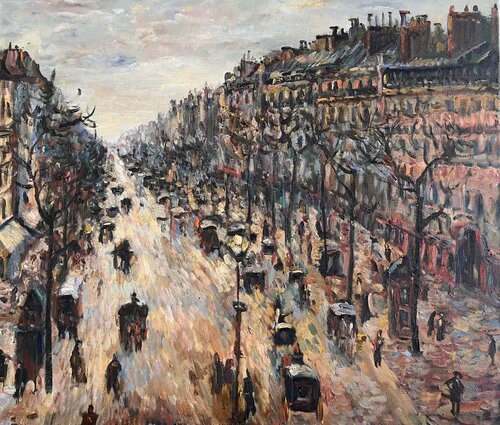 Winter in Paris di Liubou Sas, Pittura in vendita su Singulart