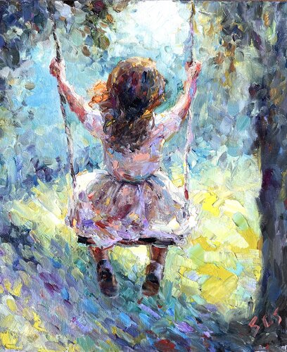 Swing 3 von Liubou Sas, Malerei kaufen auf Singulart