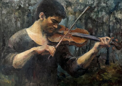 Violist von Liubou Sas, Malerei kaufen auf Singulart
