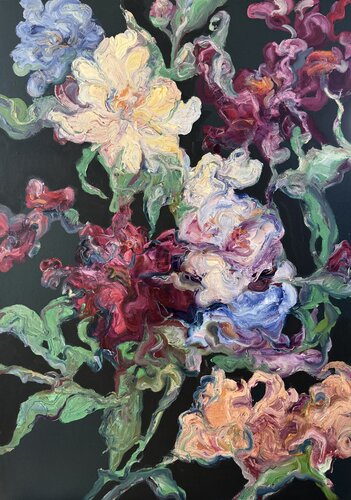 Flowers #3 by Liubou Sas, Painting for Sale on Singulart