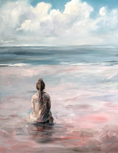 Pink sand von Liubou Sas, Malerei kaufen auf Singulart