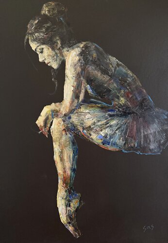 Miniature "The Dying Swan" par Liubou Sas, Peinture en vente sur Singulart