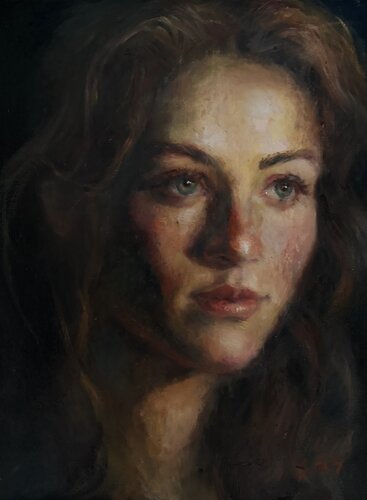 Golden hour di Liubou Sas, Pittura in vendita su Singulart