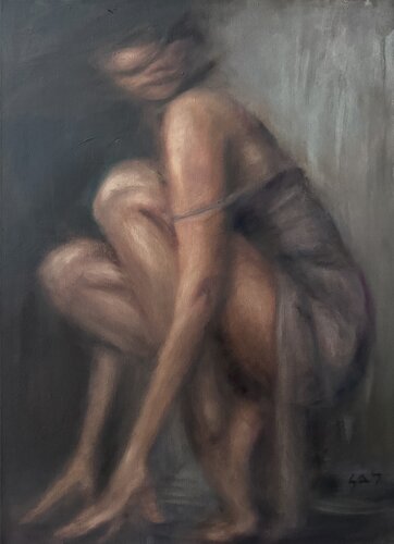 Hide and seek par Liubou Sas, Peinture en vente sur Singulart