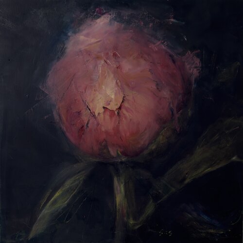 Pink peony by Liubou Sas, Painting for Sale on Singulart