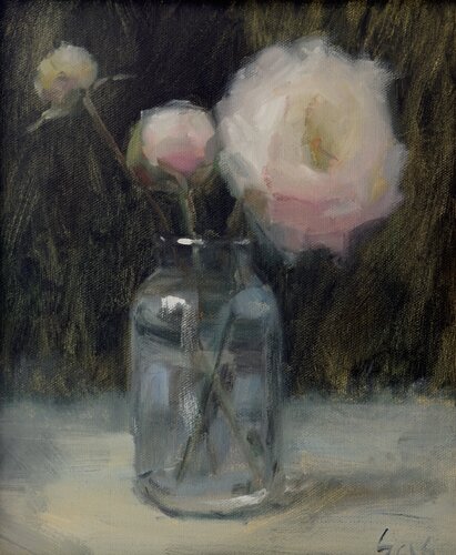 Waiting for two by Liubou Sas, Painting for Sale on Singulart