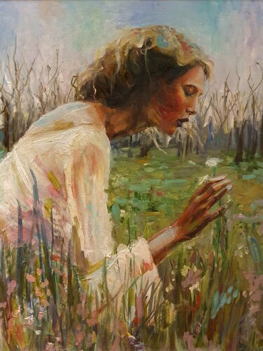 Forgiving everything van Liubou Sas, Schilderij te koop op Singulart