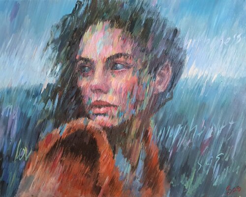 What is in her eyes? di Liubou Sas, Pittura in vendita su Singulart
