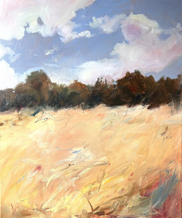 Marshmallow clouds, honey fields Liubou Sas
