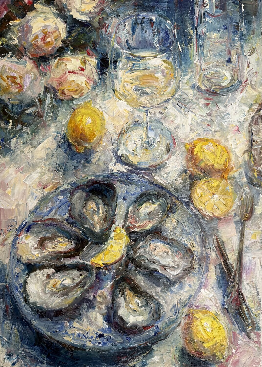 Still life with oysters Liubou Sas
