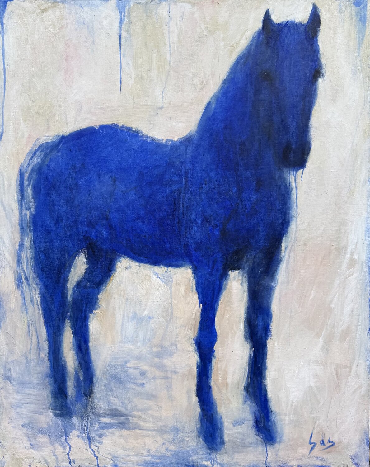 Blue Horse. The Whole. Liubou Sas Pintura original en venta