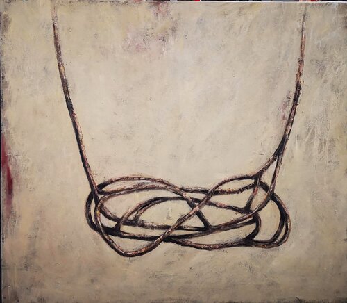 Pensamiento colgante van Carlos Sánchez Maydana, Schilderij te koop op Singulart