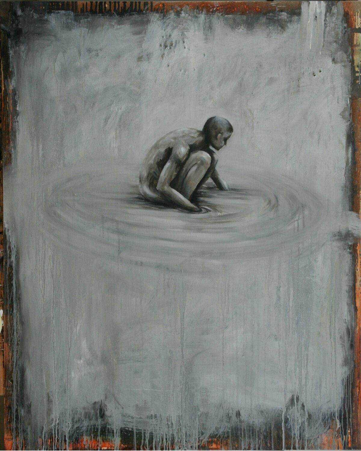 En busca Carlos Sánchez Maydana Origineel schilderij te koop
