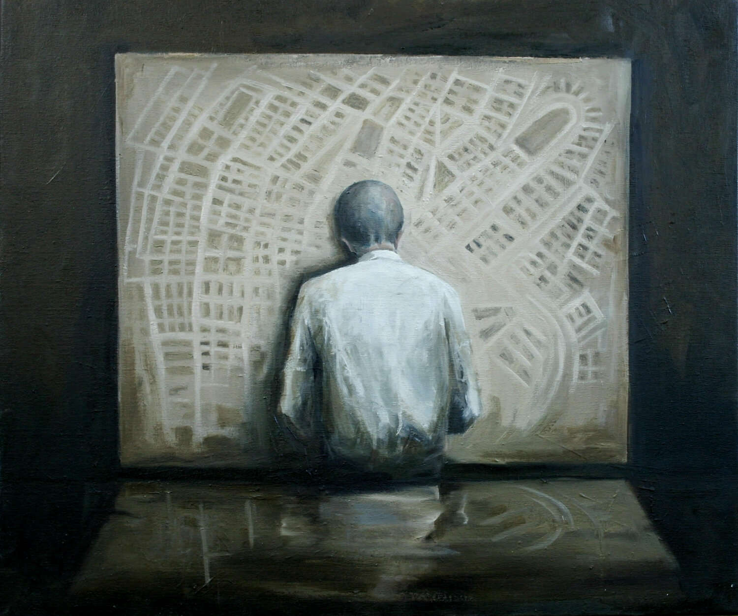 Ubicuidad 2 Carlos Sánchez Maydana Peinture originale à vendre