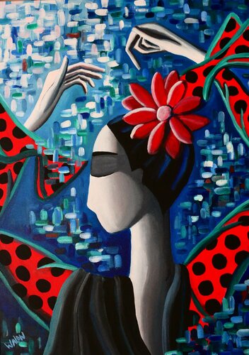 Flamenco di Marine Walon, Pittura in vendita su Singulart