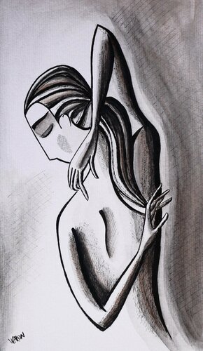 Danse! ( mains dans le dos ) par Marine Walon, Dessin en vente sur Singulart