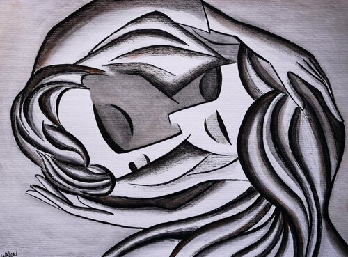 Embrassades von Marine Walon, Zeichnungen kaufen auf Singulart