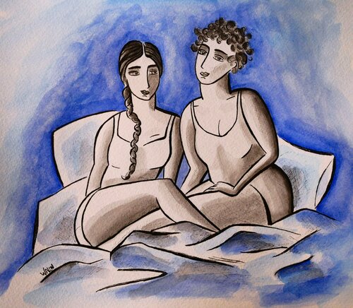 Elle(s) - 1 by Marine Walon, Drawing for Sale on Singulart