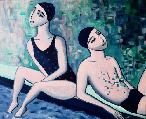 Pierre et moi à la piscine (tenue de bain exigée !) Marine Walon