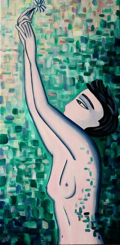Aux fleurs citoyennes! van Marine Walon, Schilderij te koop op Singulart