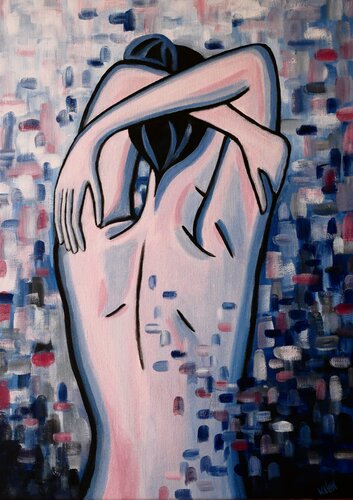 La vie en bleuE by Marine Walon, Painting for Sale on Singulart