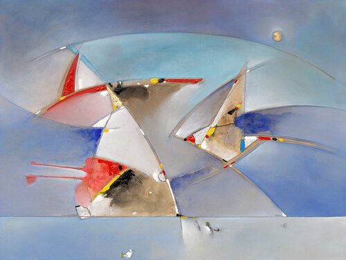 Dinamica di un Paesaggio in Divenire di Carlo Olper, Pittura in vendita su Singulart